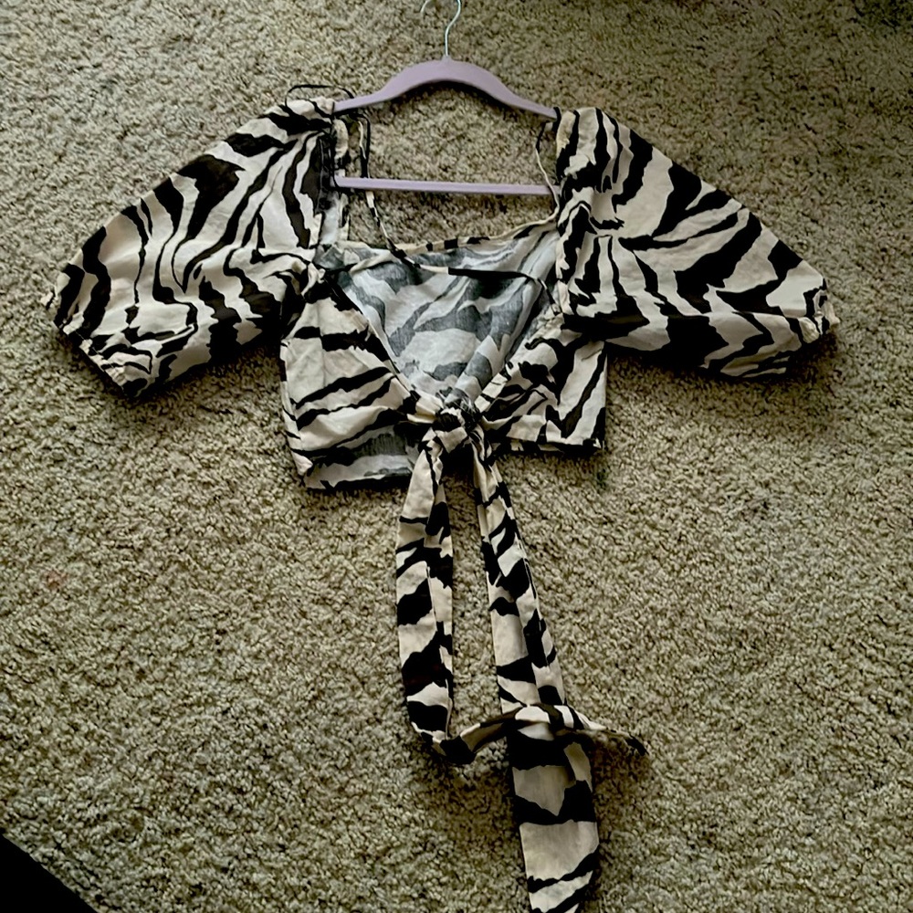 Zebra print bathing suits cover up